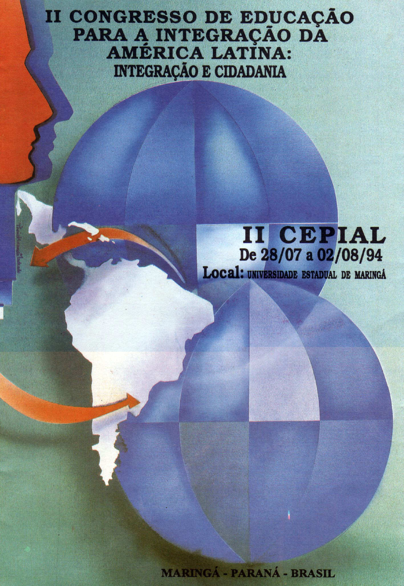Afiche del II CEPIAL, Maringá, Brasil, 1994