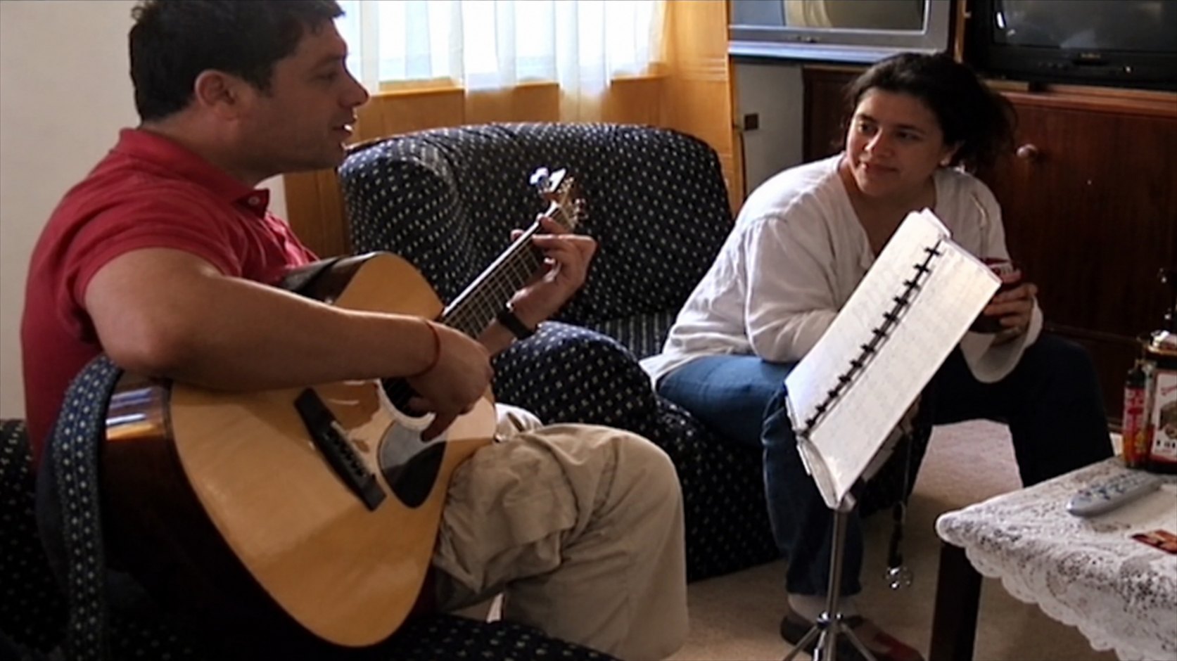Rodaje del video clip “Dejate vivir”, de Miguel Almeida, 2006