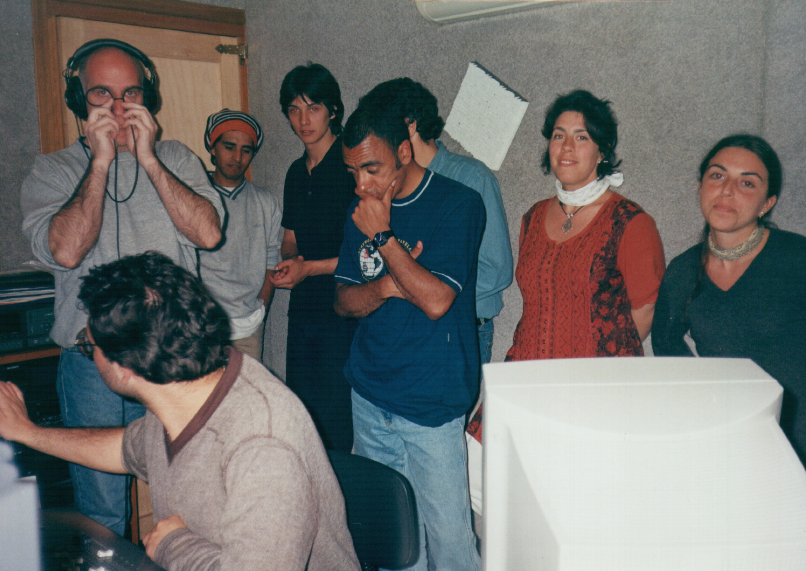 Grabación del CD “Percepciones” en los estudios de SUDEI, Montevideo, 22 de octubre de 1999