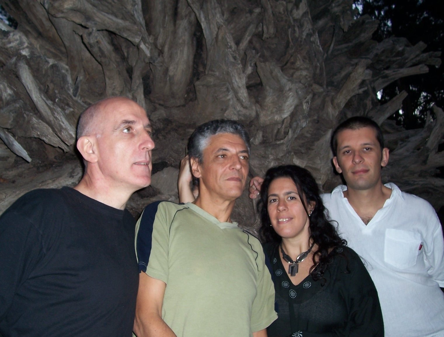 Integrantes de Sobremaderas en el Parque Rivera, 2005