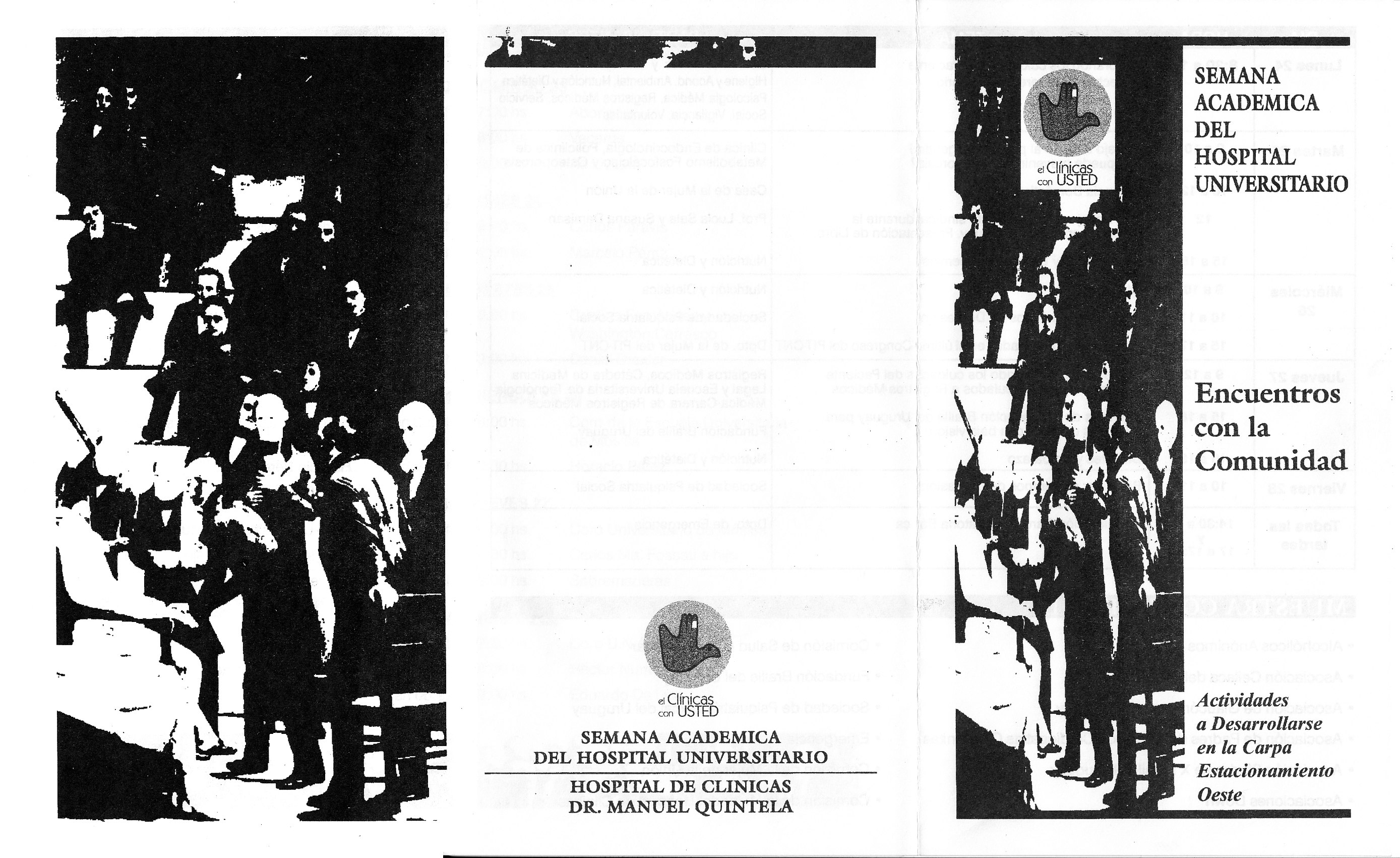 Programa de la Semana Académica del Hospital Universitario, Hospital de Clínicas, Montevideo, 2002